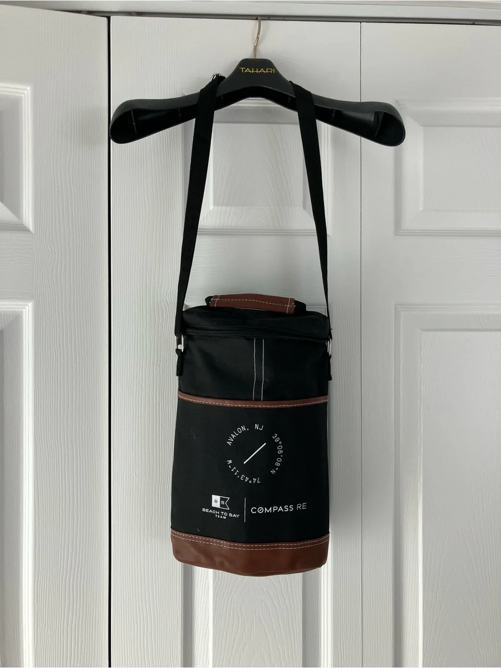 Black and Brown Insulated Wine Cooler/Carrier